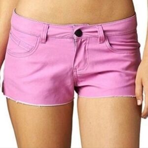 Fox Syren Boardie Board Shorts Size 1 NWT Hot Pink Cut Offs Neon Lilac Hot Pants